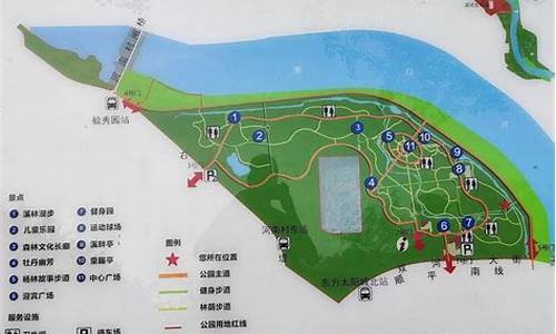 顺义滨河森林公园地图