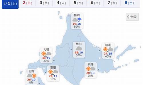 日本北海道天气预报_日本北海道天气预报30天查询